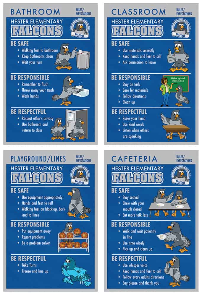 Rules Posters Falcon Gray