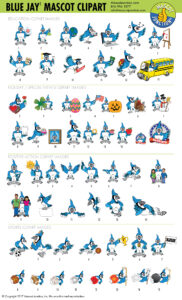 Blue Jay Mascot Clipart