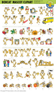 Bobcat Mascot Clipart 1