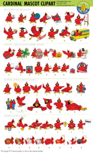 Cardinal Mascot Clipart