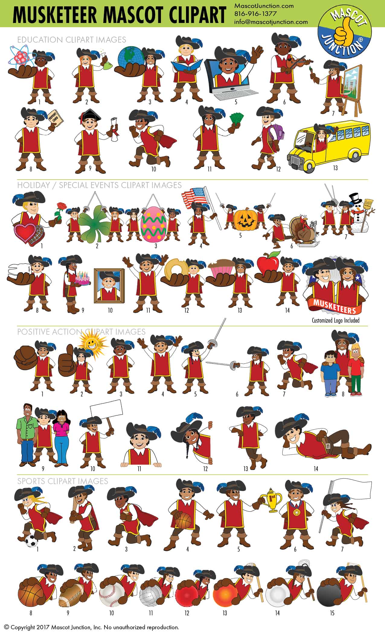Musketeer Mascot Clipart