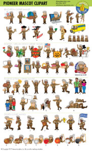 Pioneer Mascot Clipart