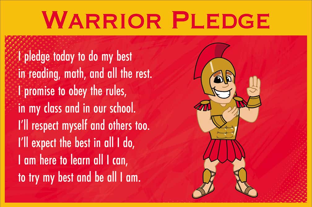 Pledge Poster Warrior