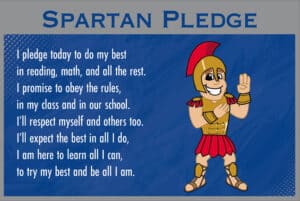 Pledge Poster Spartan