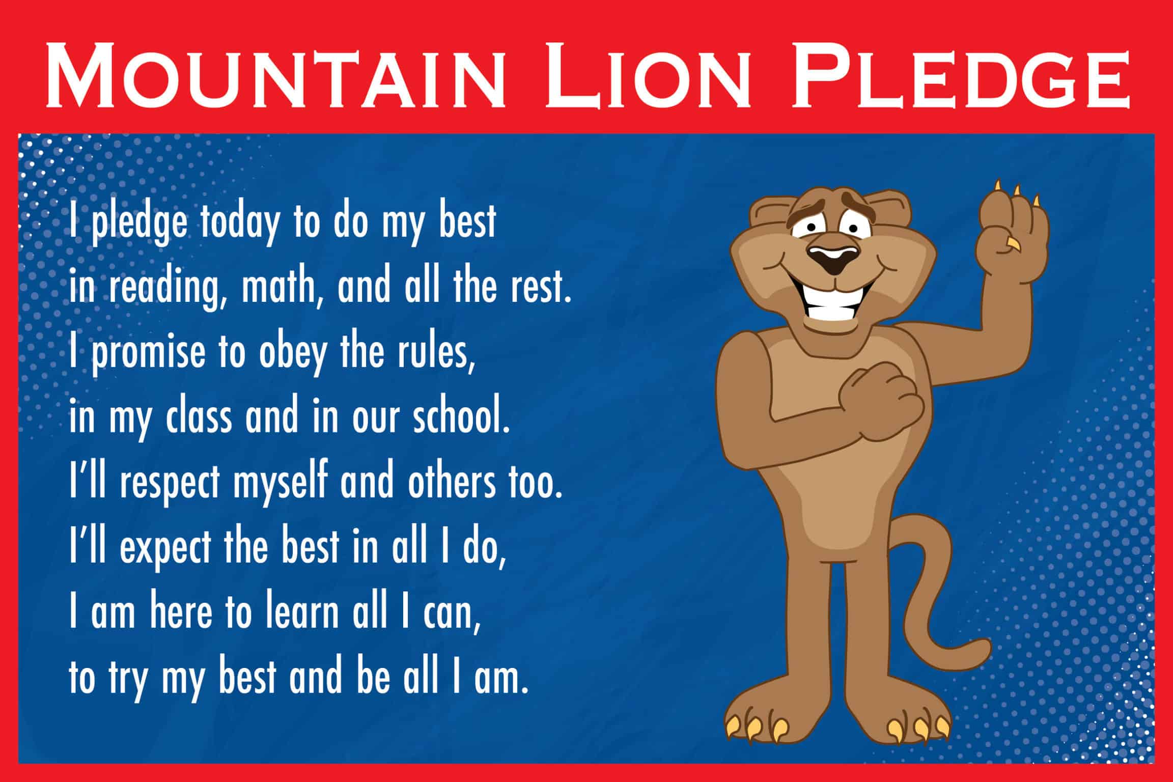 Pledge-Sytle2-Poster-Mountian-Lion