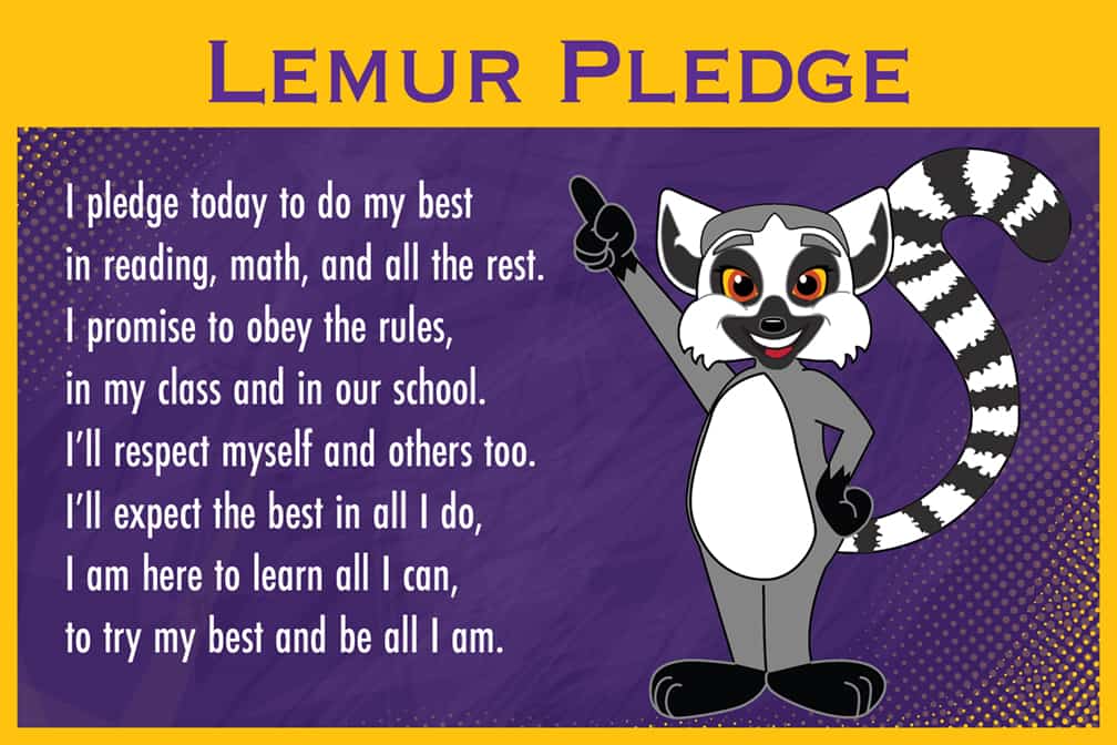 Pledge Poster Lemur