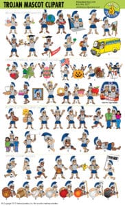 Trojan Mascot Clipart