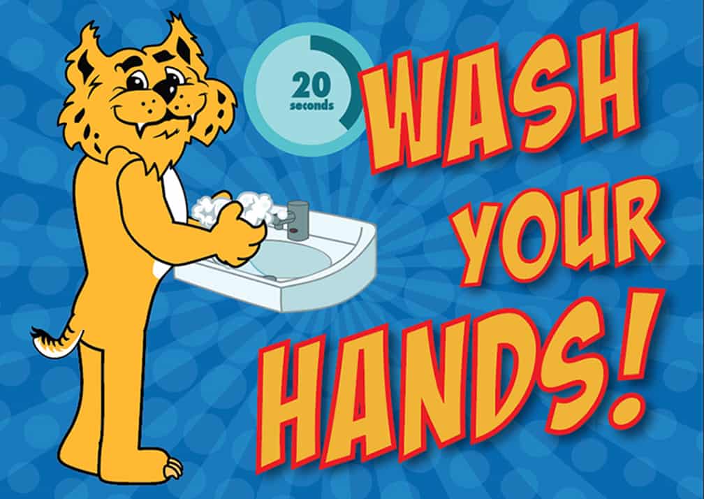 Wash Hands Poster Wildcat 2