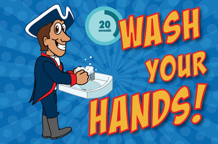 Wash Hands Poster patriot