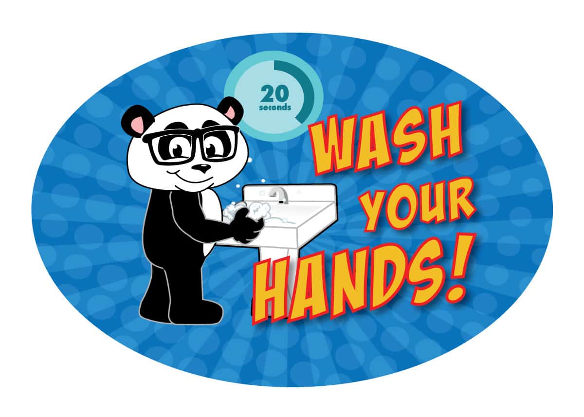 Wash-Hands-sticker-Panda