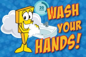Wash Hands Poster Storm