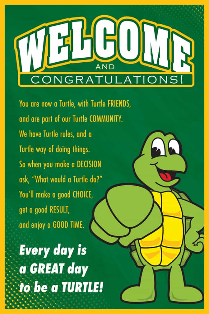 Welcome Poster Turtle