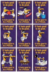Feel Good Posters Pelican Mascot