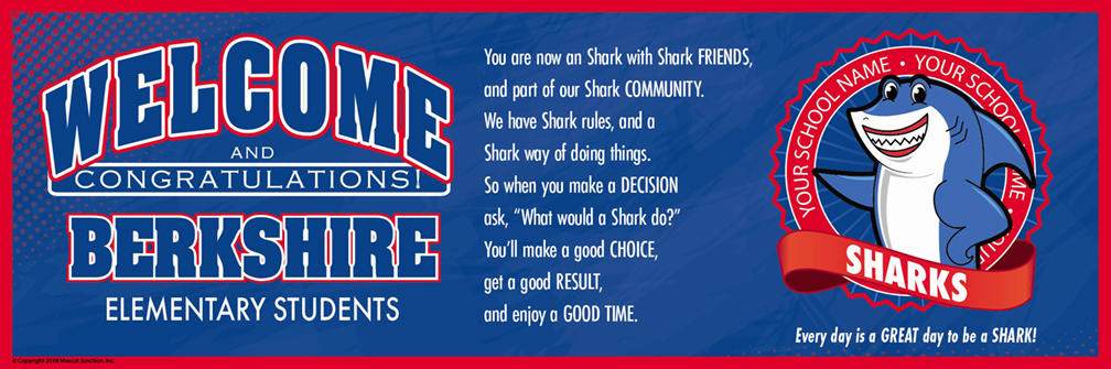 Welcome Message Banner Shark
