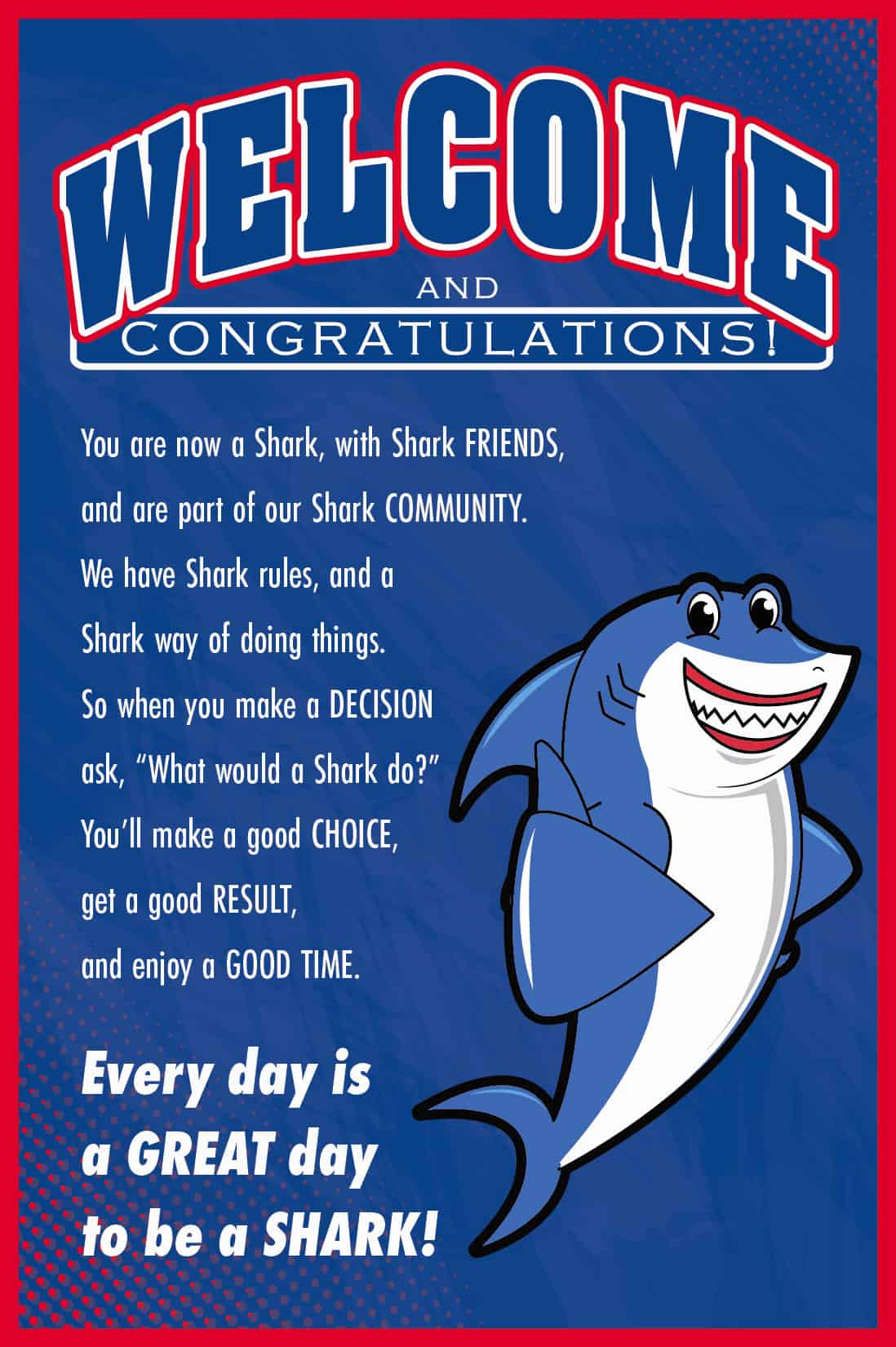 Welcome Poster Shark