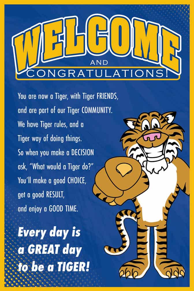 Welcome Poster Tiger 1