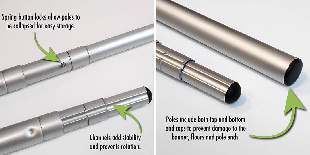 Aluminum Poles For Banners & Flags
