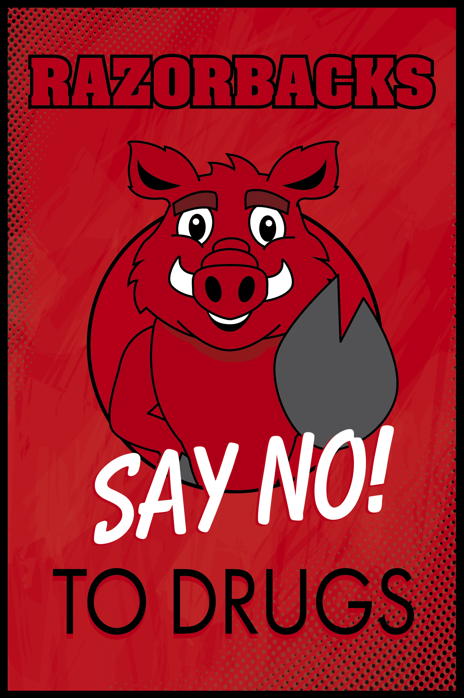 No Razorback Razorback_NoToDrugs - Mascot Junction