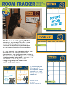 Room Tracker Attendance Flyer