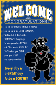 Welcome Poster Scottie Dog