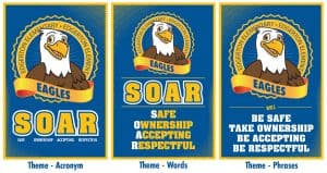 Theme Posters PBIS Acronym Eagle Mascot