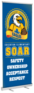 Banner Stand Eagles SOAR