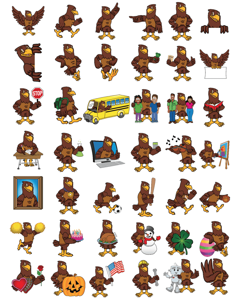 Falcon Mascot - PBIS Posters & Banners