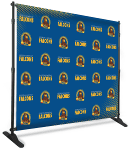 Photo Backdrop Falcon Mascot