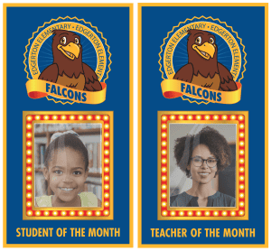 Photo Marquee Falcon Mascot