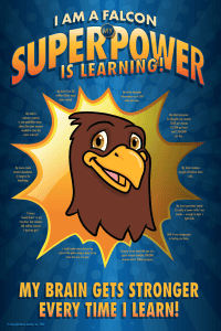 Super Power Poster Falcon Mascot