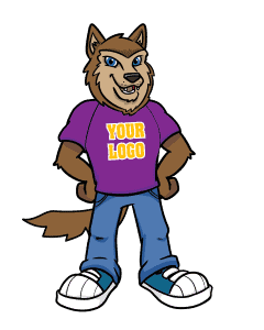 Wolf Mascot Style A