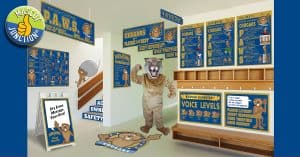 Cougar Mascot School Poster Banners Signs