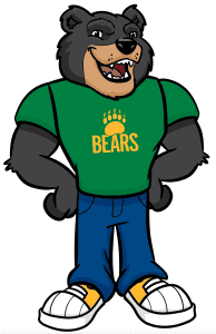 Black Bear Mascot Clipart