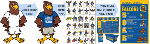 Falcon Clipart PBIS Posters
