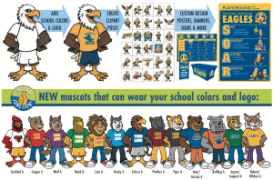 Mascot Junction PBIS Posters Banners Signs Clipart School Logo Designs
