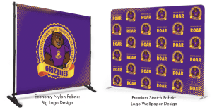 Photo Backdrop PBIS Grizzly Mascot