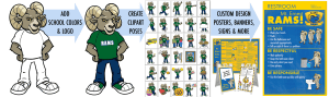 Ram Mascot Clipart For Posters