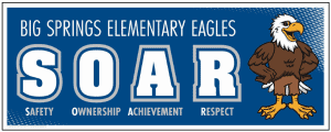 SOAR Theme Ceiling Sign School Eagle
