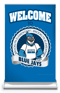 Table Top Mini PBIS Blue Jay Mascot
