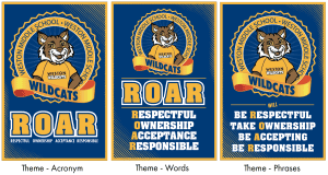Theme Poster Design Options Wildcat Mascot