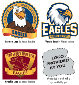 Eagle Mascot School Logo Design