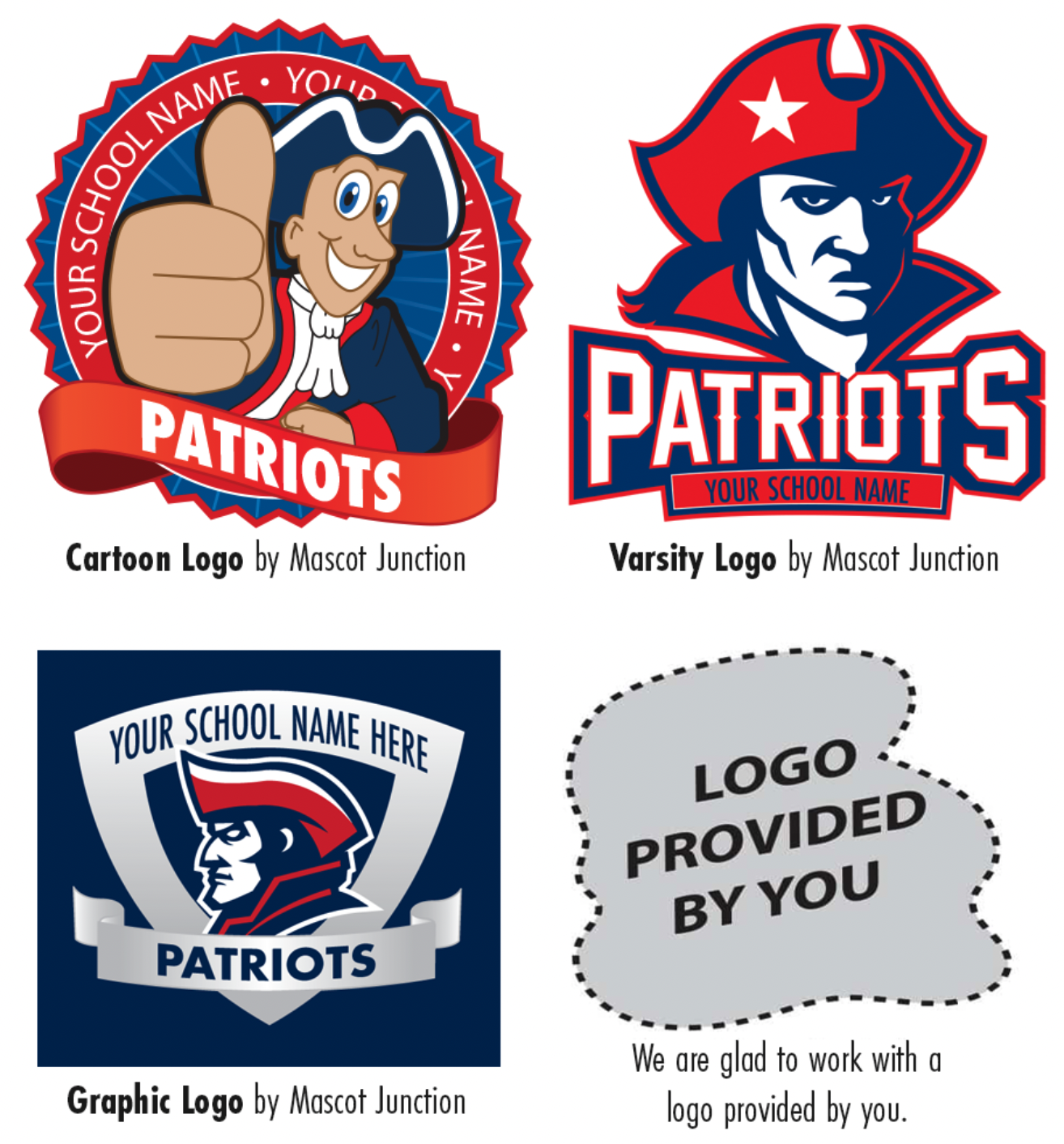 Patriot Mascot Logo Design Template