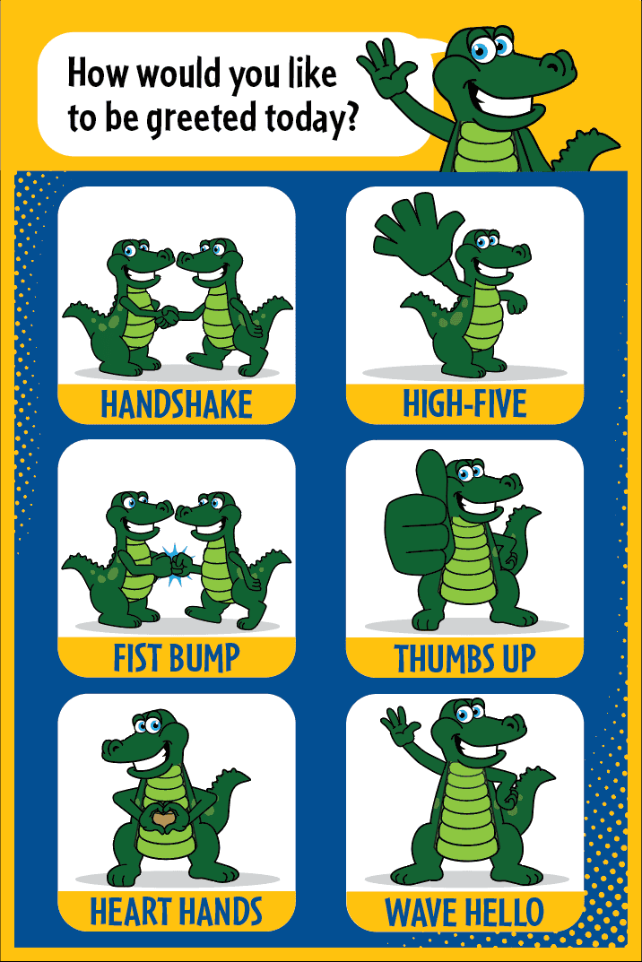 Greetings Poster Alligator Mascot