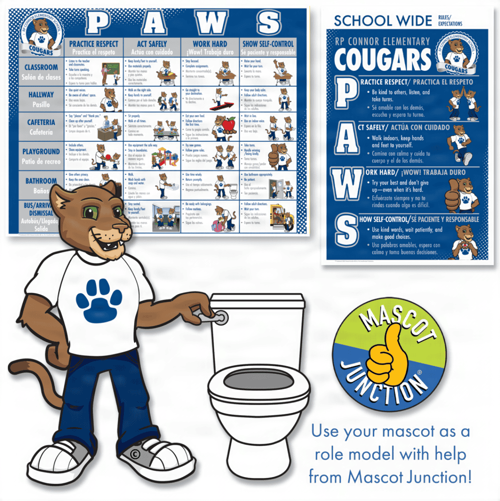 Cougar mascot role model PBIS matrix