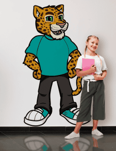 Jaguar Mascot Wall Buddy Sticker