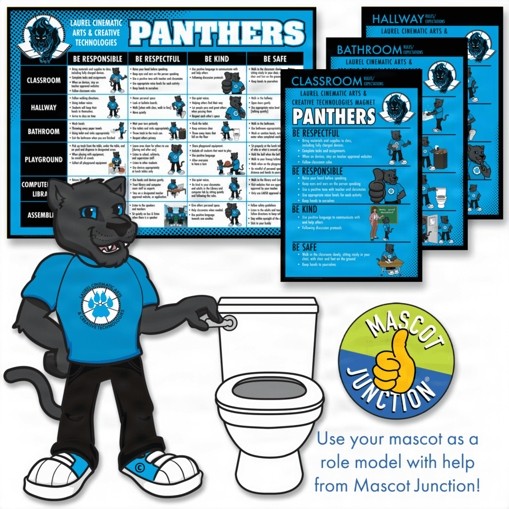 Panther Mascot Clipart PBIS Matrix