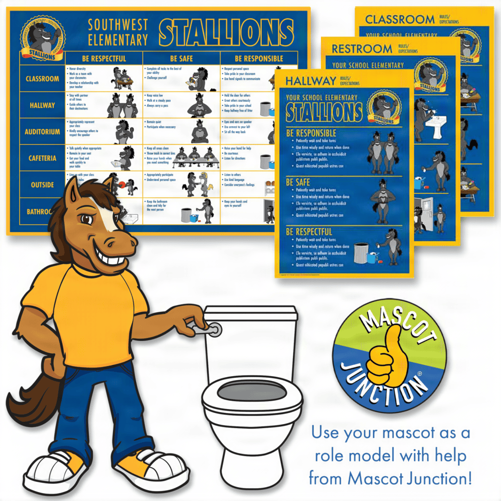 Stallion Mascot Clipart PBIS Matrix