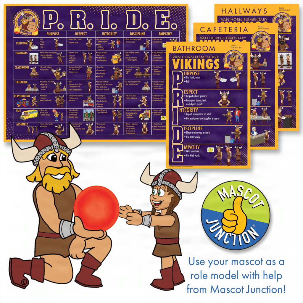 Viking Mascot Clipart PBIS Matrix