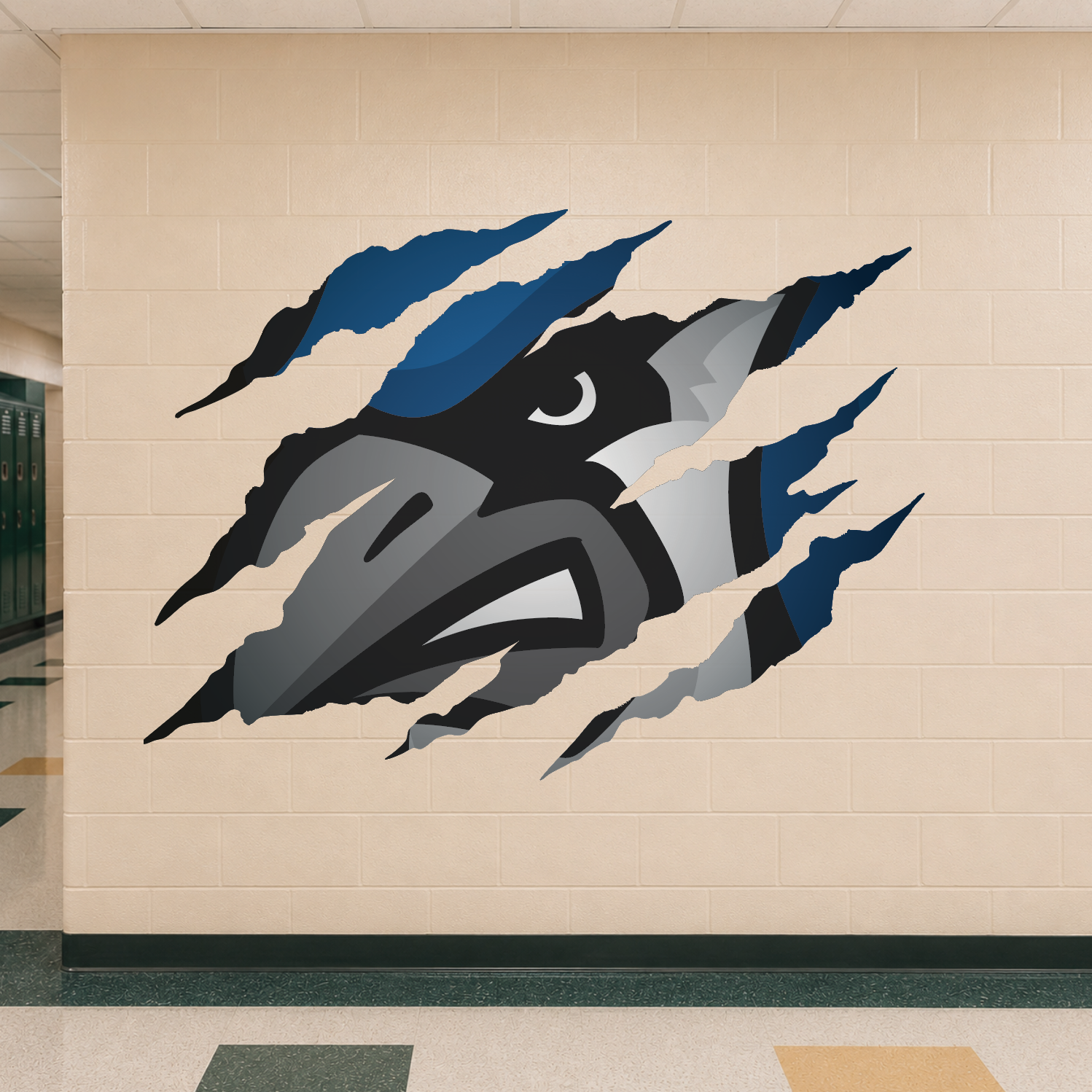 Blue Jay Clawmark Wall Sticker