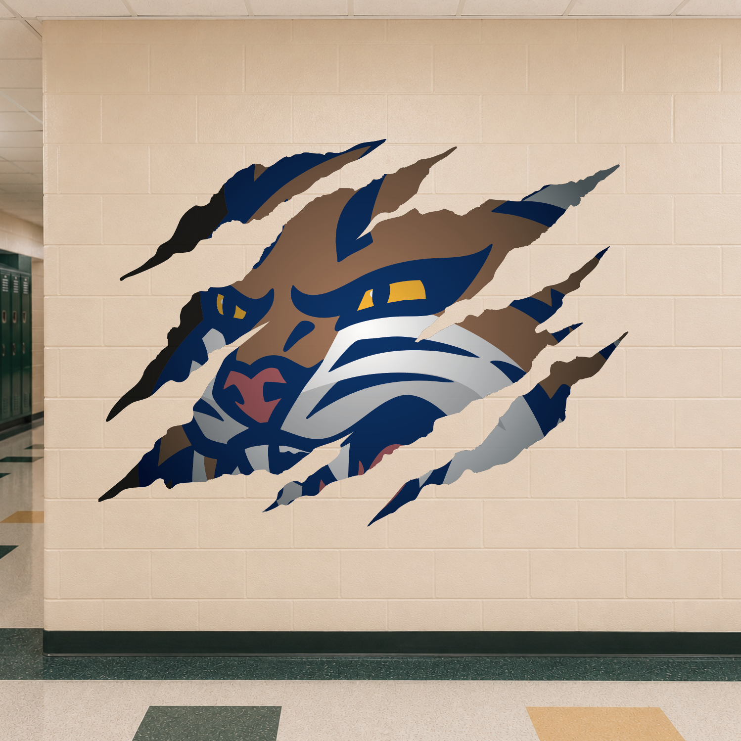 Bobcat Clawmark Wall Sticker